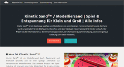 Desktop Screenshot of kinetischersand.com