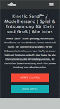 Mobile Screenshot of kinetischersand.com